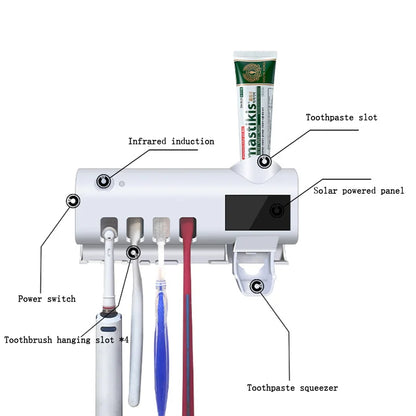 CleanBrush UV: Esterilizador y Soporte para Cepillo